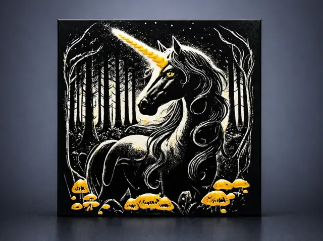 HueForge model: Mystery of the Night Forest and the Radiant Horn by Aleksandr