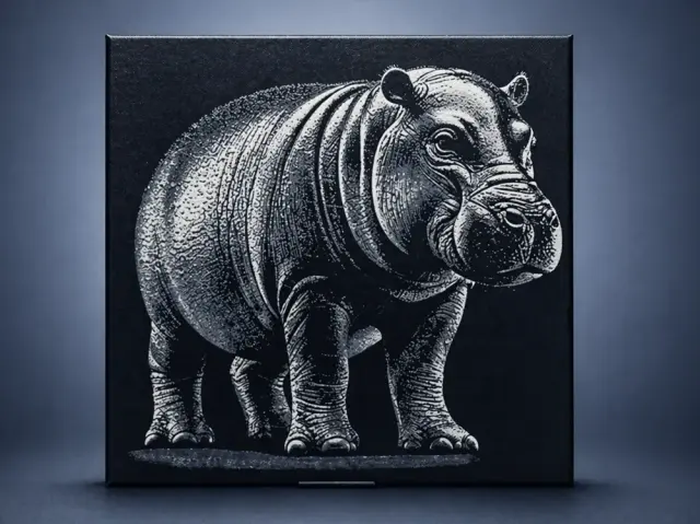 HueForge model: Pygmy hippopotamus by Aleksandr