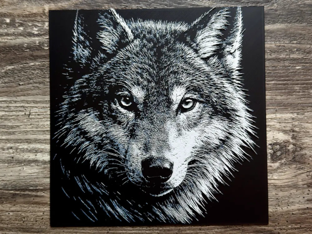 Wolf Wildlife Series by novy HueForge model: Wolf Wildlife Series by novy