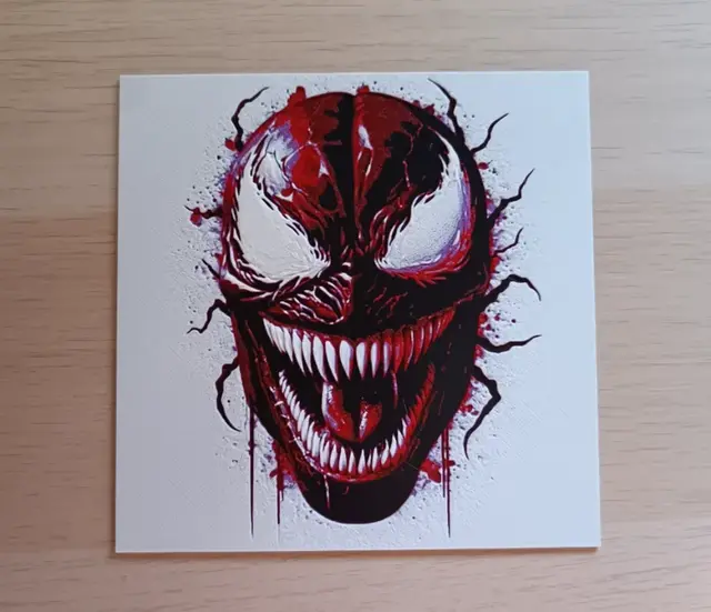 HueForge model: Venom Face Hueforge by Atrus Design