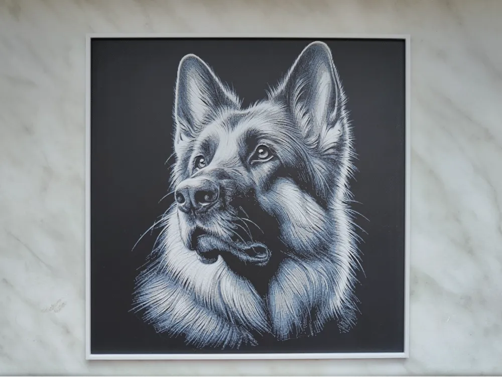 German Shepherd - Hueforge by BeaN HueForge model: German Shepherd - Hueforge by BeaN
