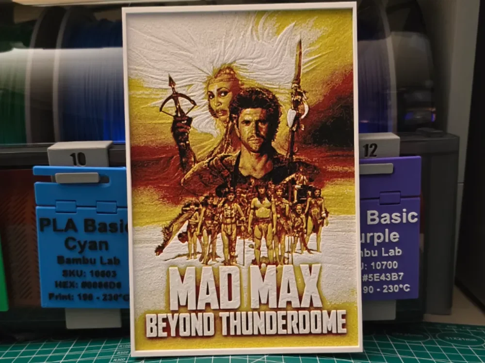 Mad Max Beyond Thunderdome - Hueforge Art by Lumpy3D HueForge model: Mad Max Beyond Thunderdome - Hueforge Art by Lumpy3D
