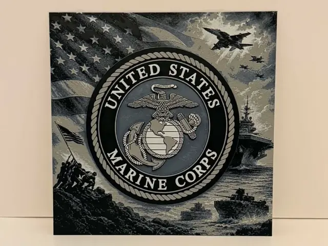 HueForge model: Marine Corps Hueforge by Magnolia Crafts