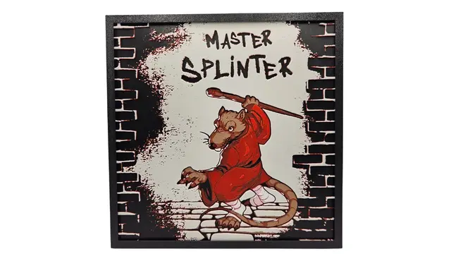 HueForge model: Master Splinter (Retro 1980s TMNT Hueforge) by BusyKikiBee