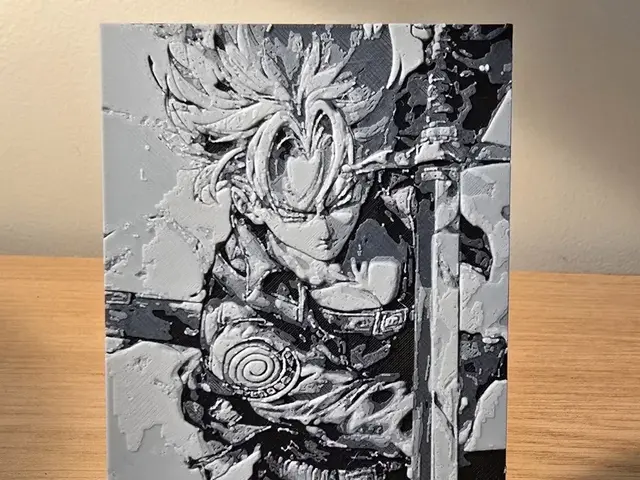 HueForge model: Hueforge - DBZ - Trunks 1 by FxD | Function-X-Design