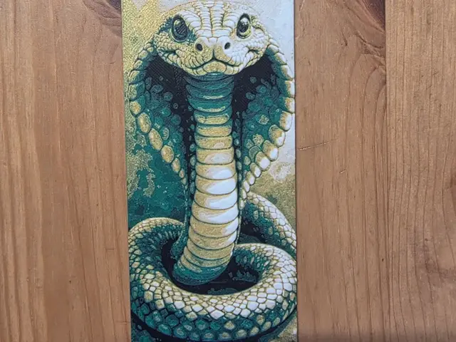 HueForge model: Larger Size Snake Bookmark by Morganja