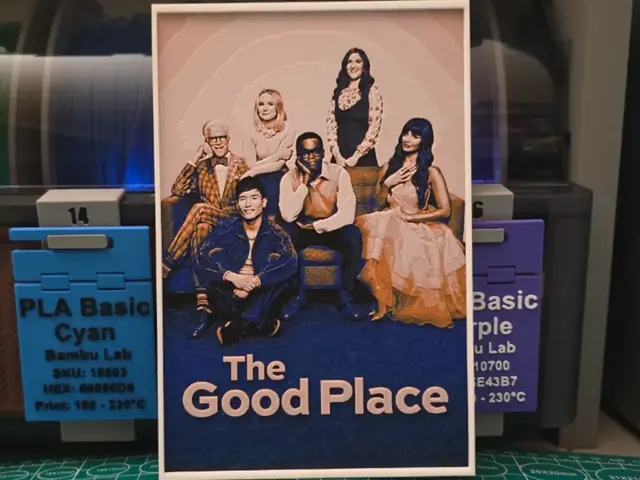HueForge model: The Good Place Poster - Hueforge Art by Lumpy3D