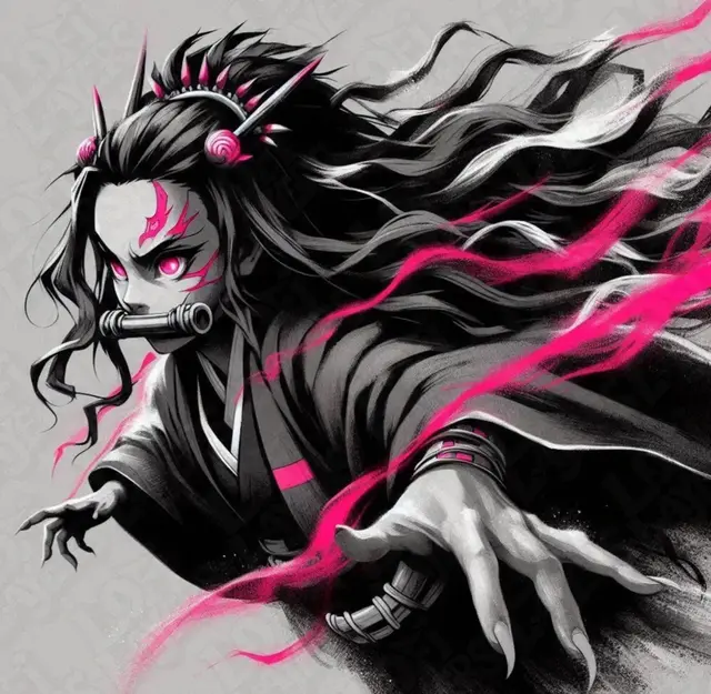 HueForge model: Nezuko Kamado Hueforge by LoFi Layers
