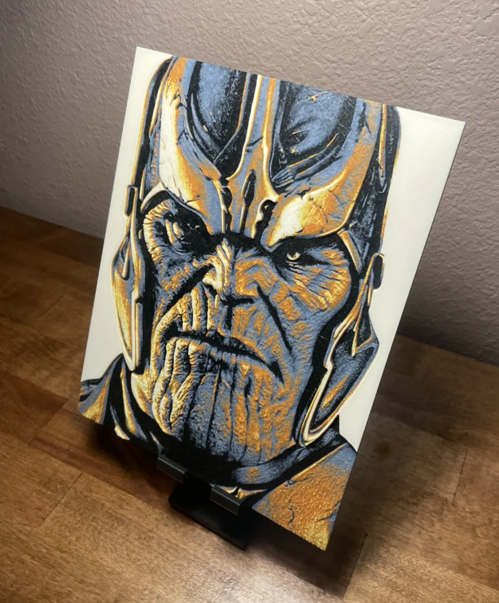 Hueforge - Marvel - Thanos by Cloudy Nostalgia HueForge model: Hueforge - Marvel - Thanos by Cloudy Nostalgia