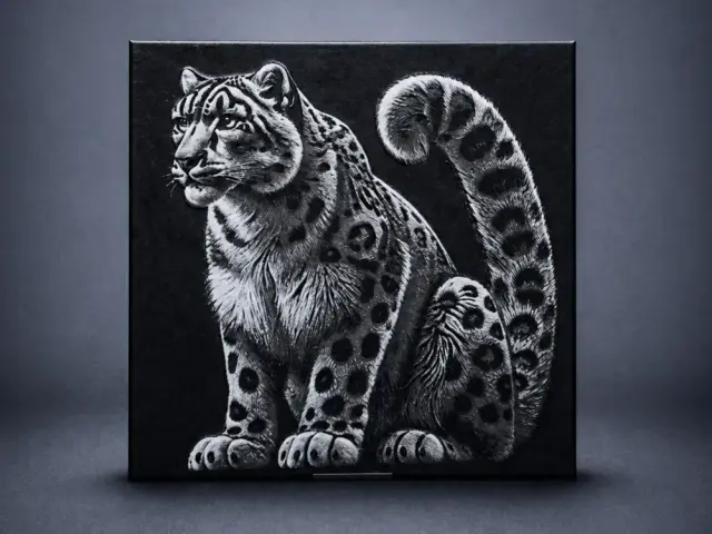 HueForge model: Snow leopard (Panthera uncia) by Aleksandr