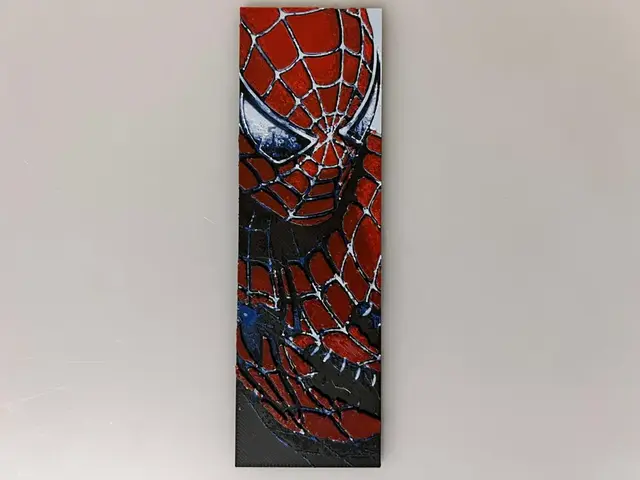 HueForge model: Spiderman Beginning Symbiote to Venom - Bookmark by 3djd