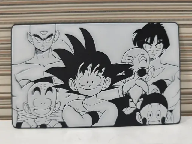 HueForge model: Goku and Friends' Huefor by Litolunar