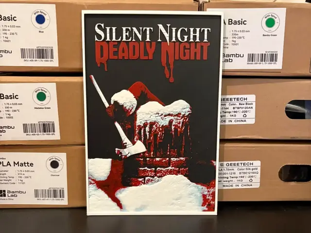 HueForge model: Silent Night Deadly Night Hueforge by Estiv