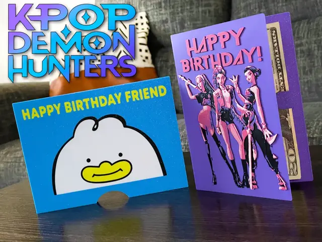 KPop Demon Hunters Birthday Card & Envelope