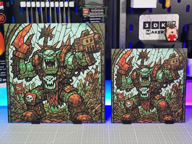 Warboss Ork – Hueforge – 6 Colors by Montoya Maker HueForge model: Warboss Ork – Hueforge – 6 Colors by Montoya Maker