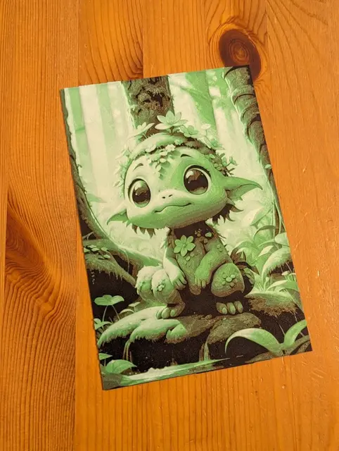 HueForge model: Cute Forest Sprite - Hueforge Green by suaimondi