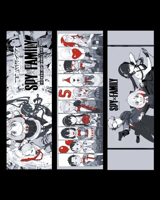 HueForge model: Fan Art Manga Special - Spy Family set of Bookmarks by BooneCo3d