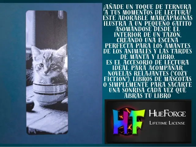 HueForge model: Bookmark Cozy Kitten by FYTY112