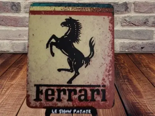 HueForge model: Plaque vintage Ferrari Hueforge by leshowpatate