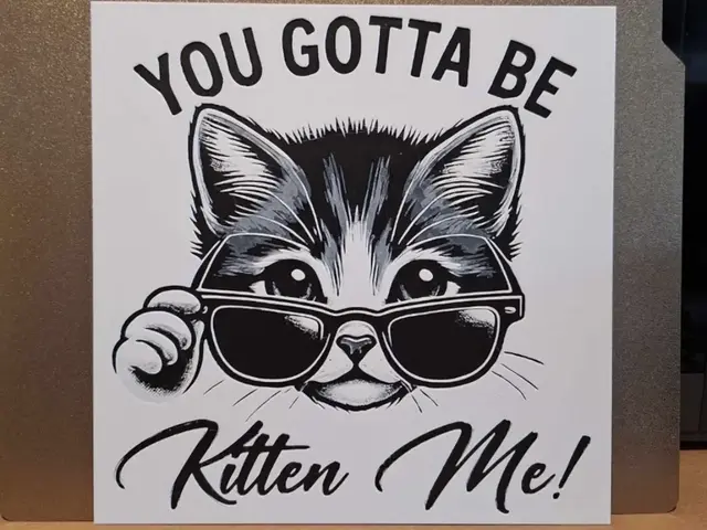 HueForge model: Kitten me! - Cat Sarcasm Hueforge - 2 colours by 3dGlow