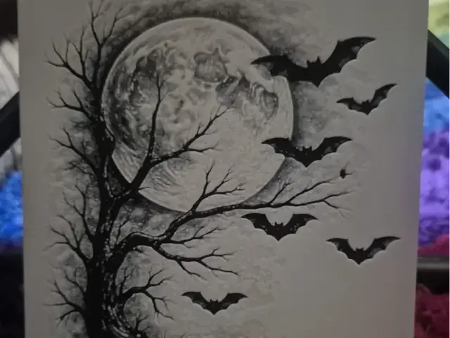 HueForge model: moonlit bats hueforge by Buntsta