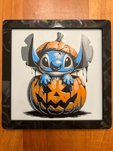 HueForge model: Stitch in a Jack-O-Lantern(Multi-Colored) by JustBe 3D Printing