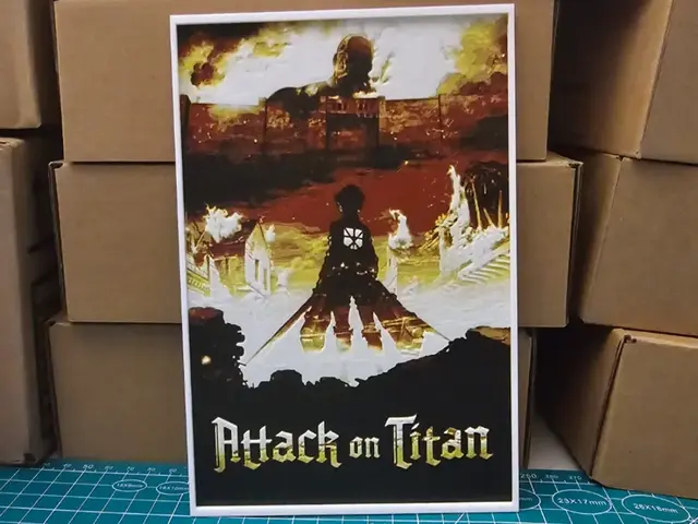 HueForge model: Attack on Titan Poster - Hueforge Art by Lumpy3D