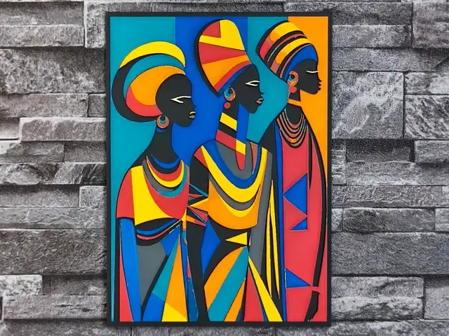 HueForge model: hueforge African woman patter colors by StefBull85