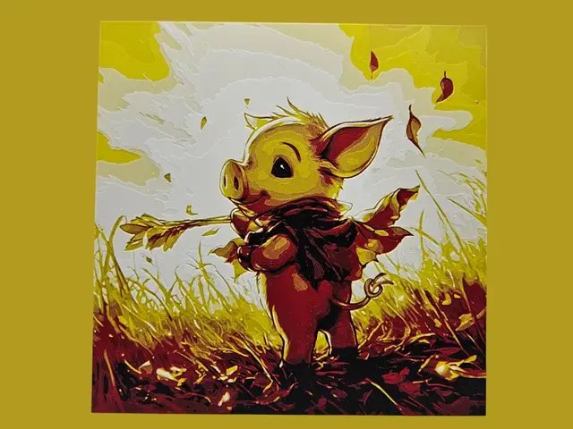HueForge model: Piglet Dreams of Adventure by BusyKikiBee