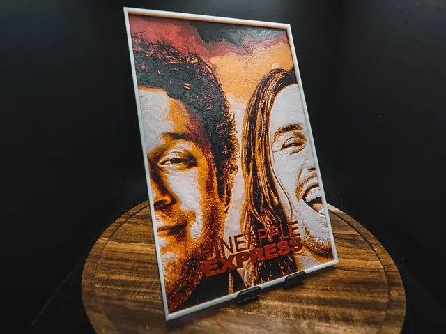 HueForge model: Pineapple Express (Movie Poster - HueForge) by HugheCraft