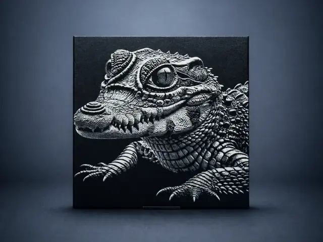 HueForge model: Baby crocodile by Aleksandr