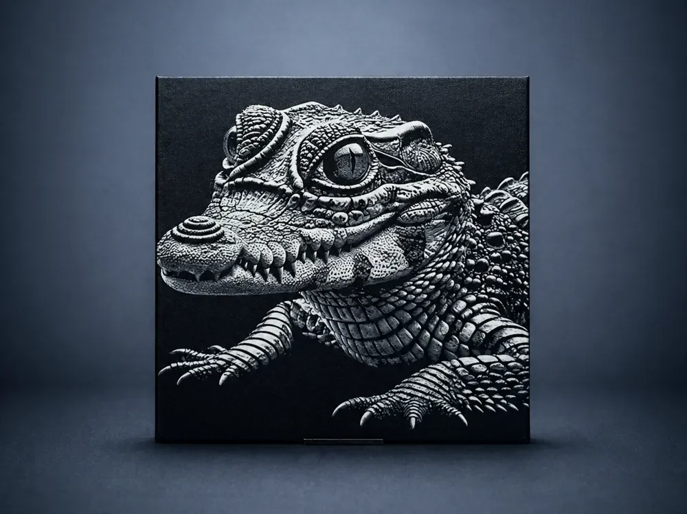 Baby crocodile by Aleksandr HueForge model: Baby crocodile by Aleksandr