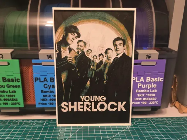 HueForge model: Young Sherlock Series Poster - Hueforge Art by Lumpy3D