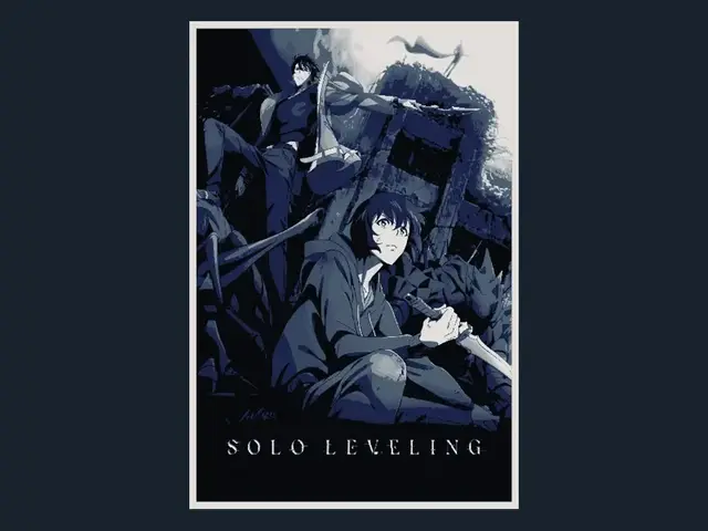 HueForge model: Solo Leveling (Series Poster - HueForge) by HugheCraft