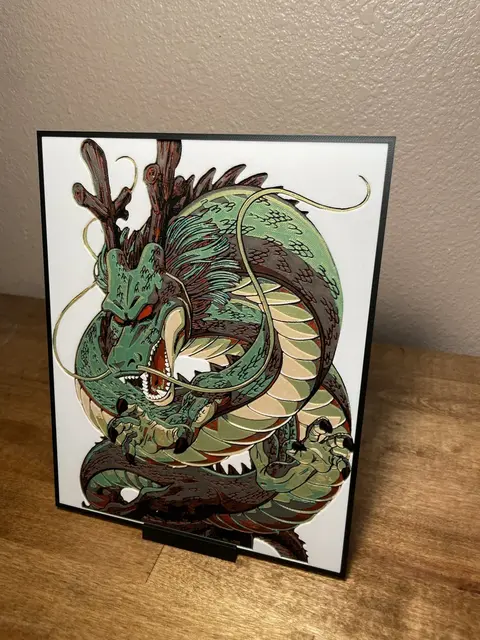 HueForge model: Shenron by Cloudy Nostalgia
