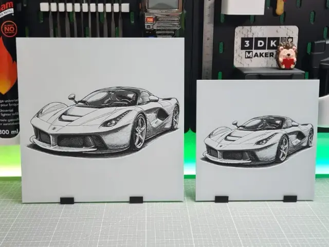 HueForge model: LaFerrari – Hueforge – 3 Colors by Montoya Maker