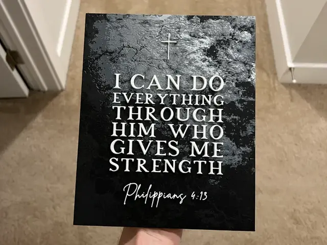 HueForge model: Philippians 4:13 Hueforge Art by RP47 Designs