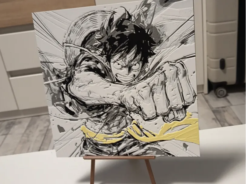 One Piece Luffy Hueforge by 3DNesy HueForge model: One Piece Luffy Hueforge by 3DNesy
