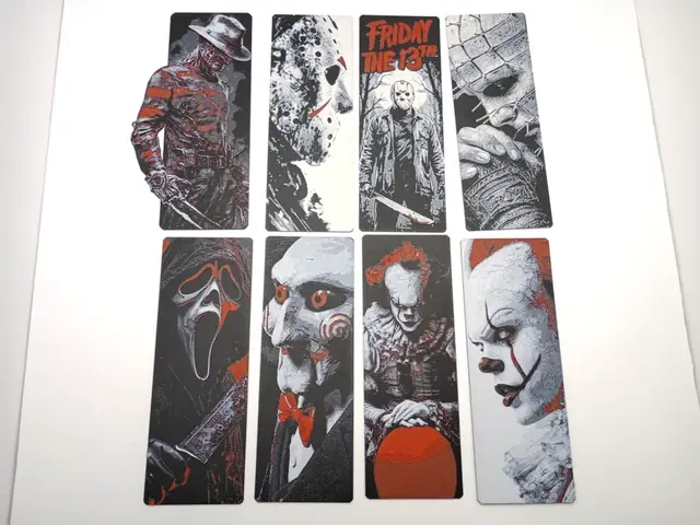 HueForge model: Horror Bookmark Collection by 3djd