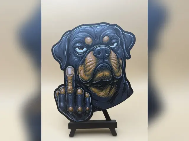 Rottweiler Attitude HueForge Print