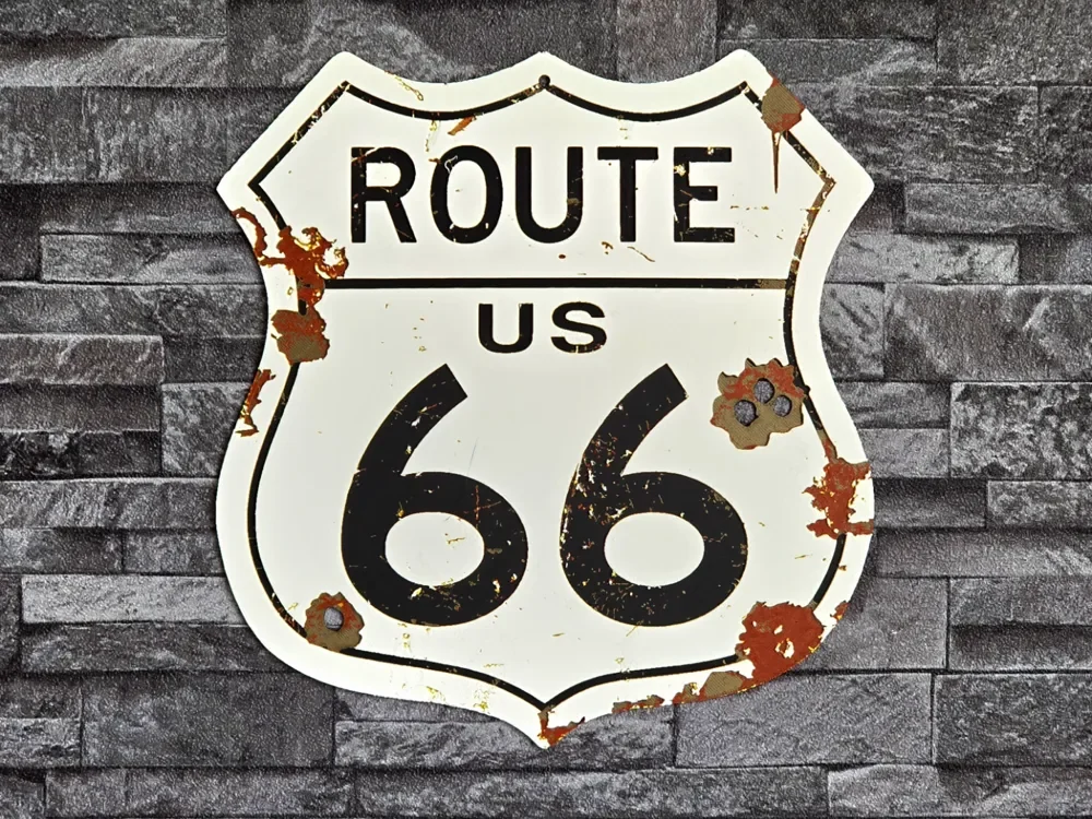 Hueforge Vintage ROUTE66 by StefBull85 HueForge model: Hueforge Vintage ROUTE66 by StefBull85