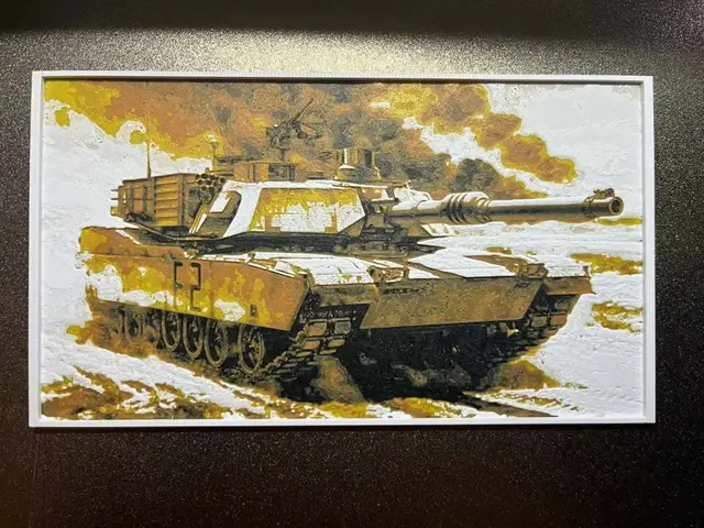 HueForge model: M1 Abrams by Garuda3D