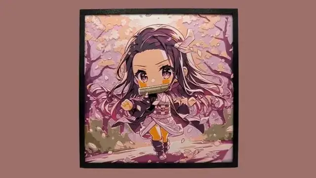 HueForge model: Nezuko - Chibi Edition - Hueforge by Canadian Gamer