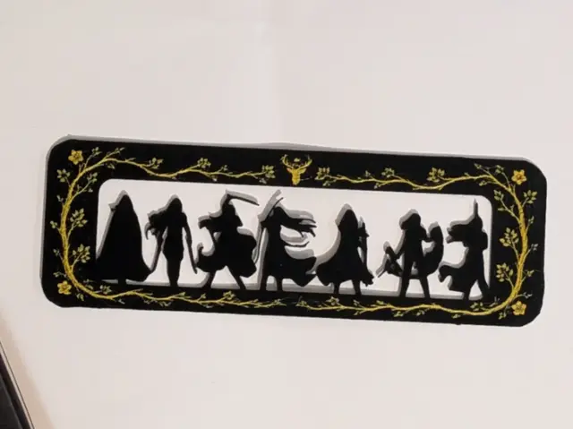 HueForge model: Aelin Galathynius silhouettes Bookmark by CommandersVault