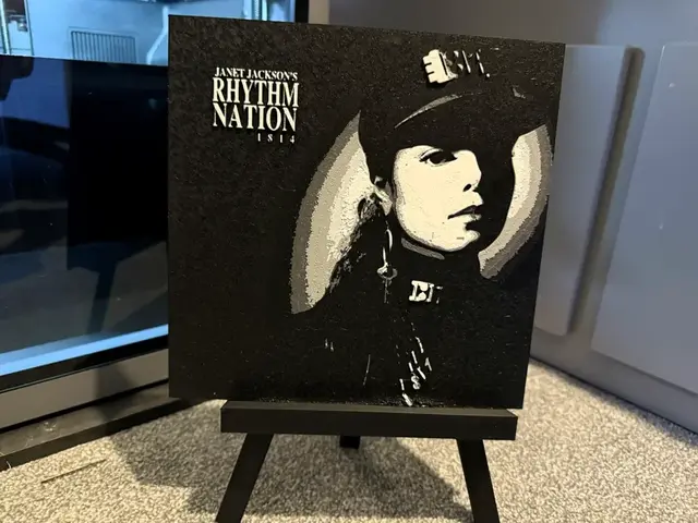 HueForge model: Janet Jackson - Rhythm Nation 1814 Album Cover by Welsh Maker