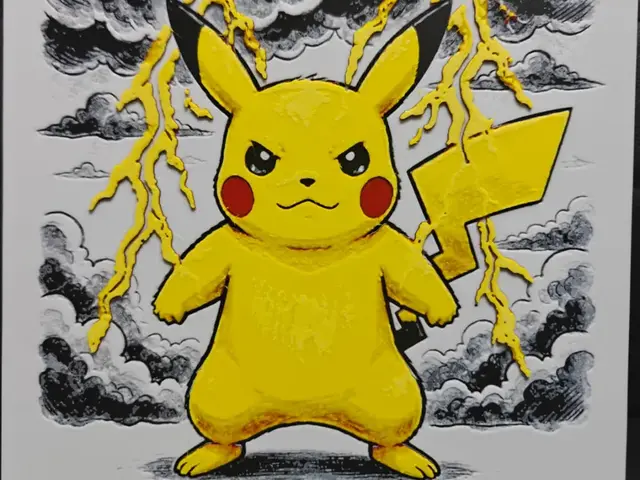 HueForge model: Pikachu by TheHueforgeLady