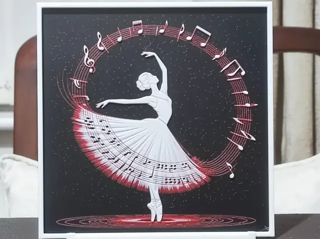 HueForge model: Music & Dance - HueForge 3 Color by BoDad