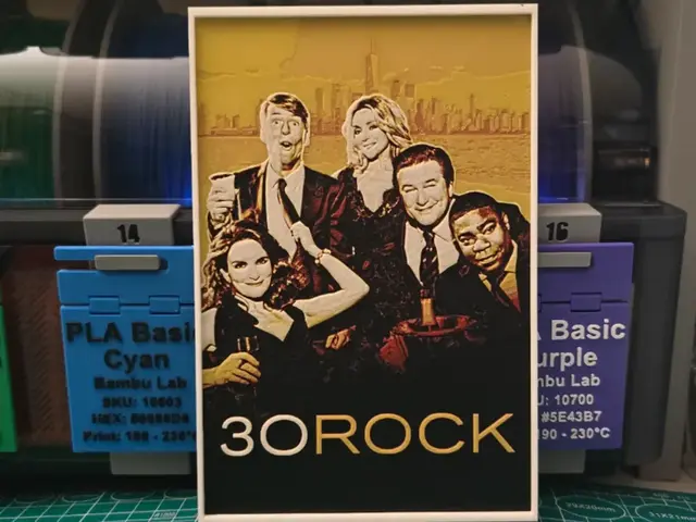 HueForge model: 30 Rock Poster - Hueforge Art by Lumpy3D