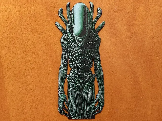 HueForge model: Alien Xenomorph Bookmark - Hueforge by Sarge