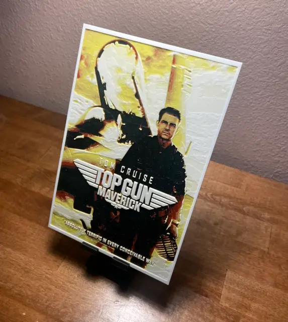 HueForge model: Hueforge- Top Gun - Movie Poster by Cloudy Nostalgia